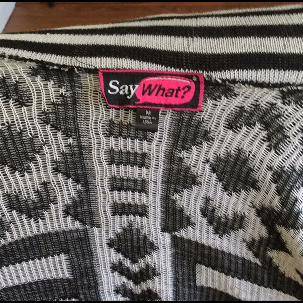 Nwot Aztec Print Shark Bite Style Open Cardigan - image 5